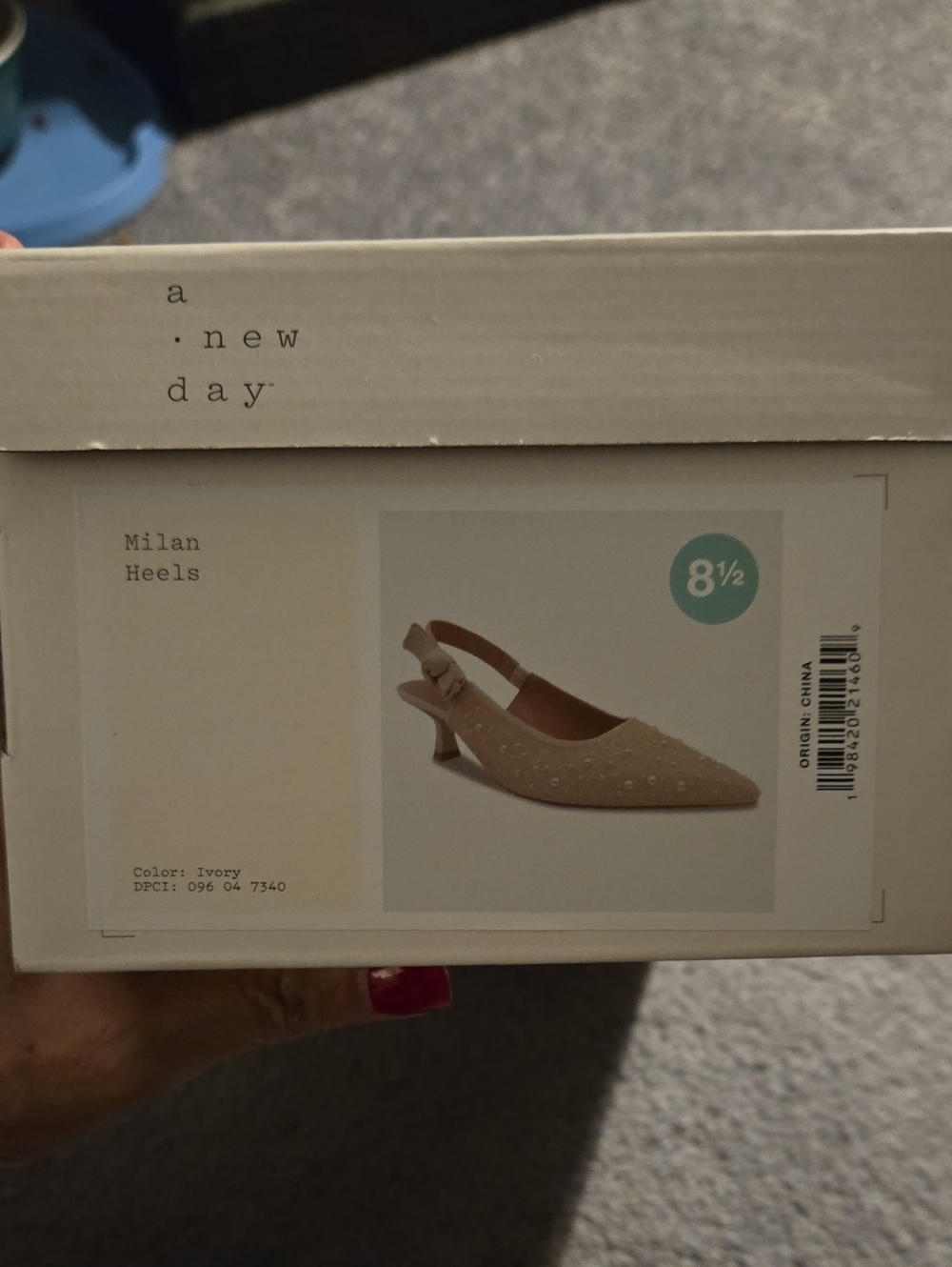 a new day Ivory Milan Slingback Pointed Heels